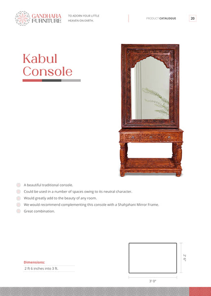 Kabul Console & Mirror